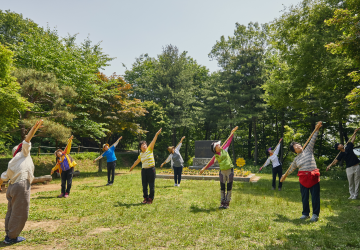 [산림치유] 편백봉체조